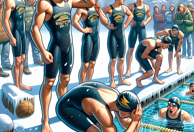 Riding the Wave: Young Swimmers Shine Despite Winter Chill
