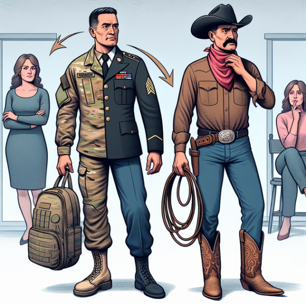 From Camouflage to Cowboys: One Husband’s Unexpected Style Evolution